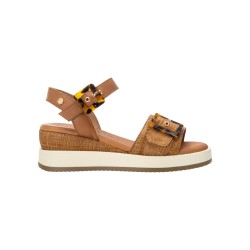 Carmela 162227 sandali donna in tessuto camel