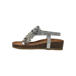 Igi&Co 7698233 sandali donna in pelle laminata argento 2