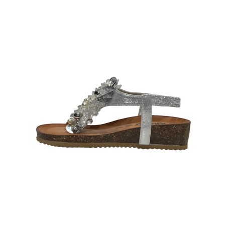 Igi&Co 7698233 sandali donna in pelle laminata argento