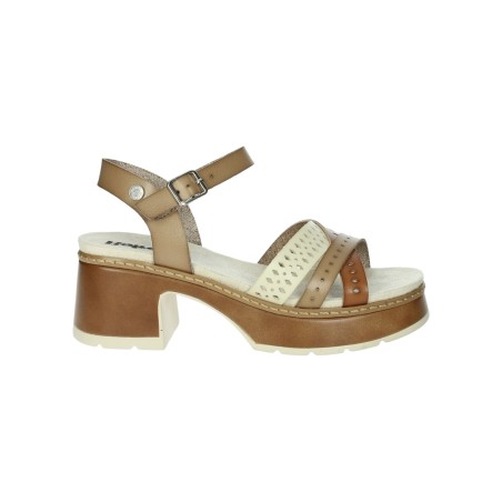 Refresh 172693 sandali donna in similpelle beige multicolor