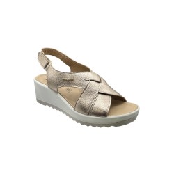 Enval Soft 7778711 sandali donna in pelle champagne 2