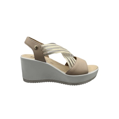 Enval Soft 7784711 sandali donna in pelle taupe