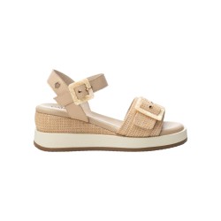 Carmela 162227 sandali donna in tessuto beige