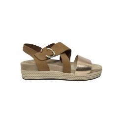 Igi&Co 7670011 sandali donna in pelle laminato cipria