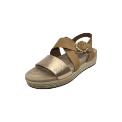 Igi&Co 7670011 sandali donna in pelle laminato cipria 2
