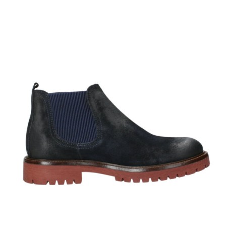 Exton 780 stivaletti uomo in pelle anticato blu