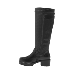 Solo Soprani SOLO22ST 216 stivali donna in similpelle nero 2