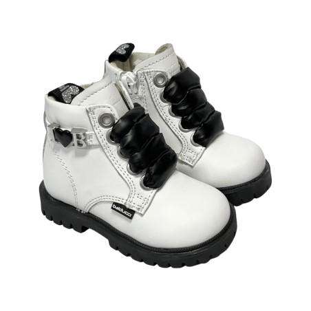 Balducci Soft MATRIX 2338 stivaletti bambina primi passi in pelle bianco