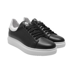 Exton 955 sneakers uomo in pelle nero