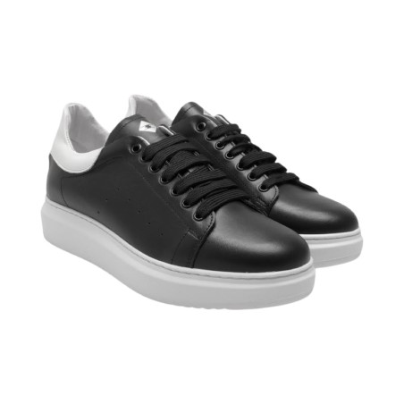 Exton 955 sneakers uomo in pelle nero
