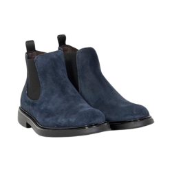 Exton 273 stivaletti uomo in camoscio blu