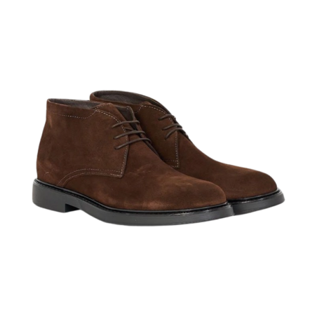 EXTON 275 stivaletti uomo in camoscio marrone
