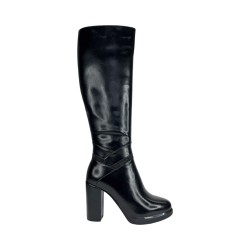 Solo Soprani SOLO32ST 324 stivali donna in pelle nero