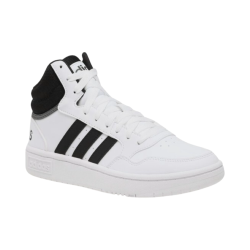 Adidas Hoops 3.0 MID GW3019 sneakers uomo in similpelle bianco