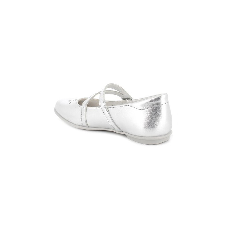 Primigi 3920422 ballerine bambina in pelle laminata argento