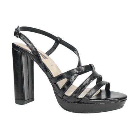 Queen Helena S2809 sandali donna in similpelle nero