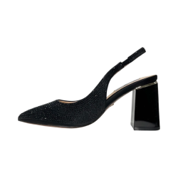 Keys K-9292 sandali donna in raso nero 2