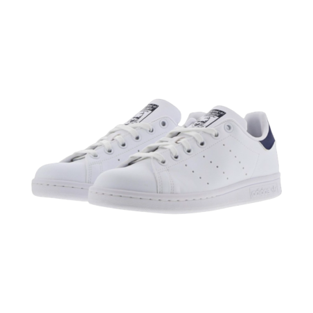 Adidas Stan Smith FX5501 sneakers uomo in similpelle bianco e blu