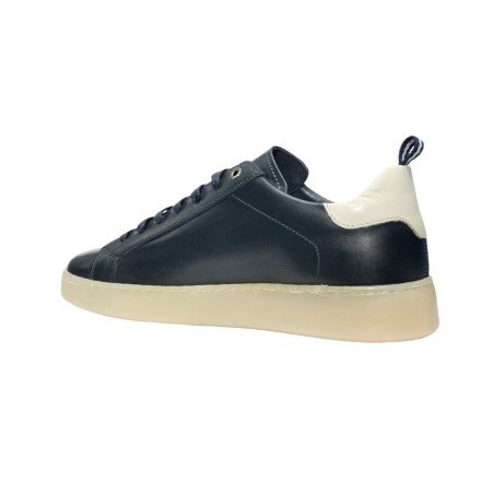 EXTON 324 sneakers uomo in pelle blue
