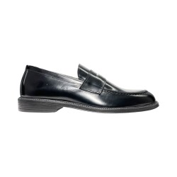 EXTON 572 mocassini uomo in pelle abrasivato nero