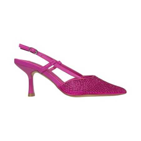 Keys K-9330 sandali donna in raso brillantinato fucsia