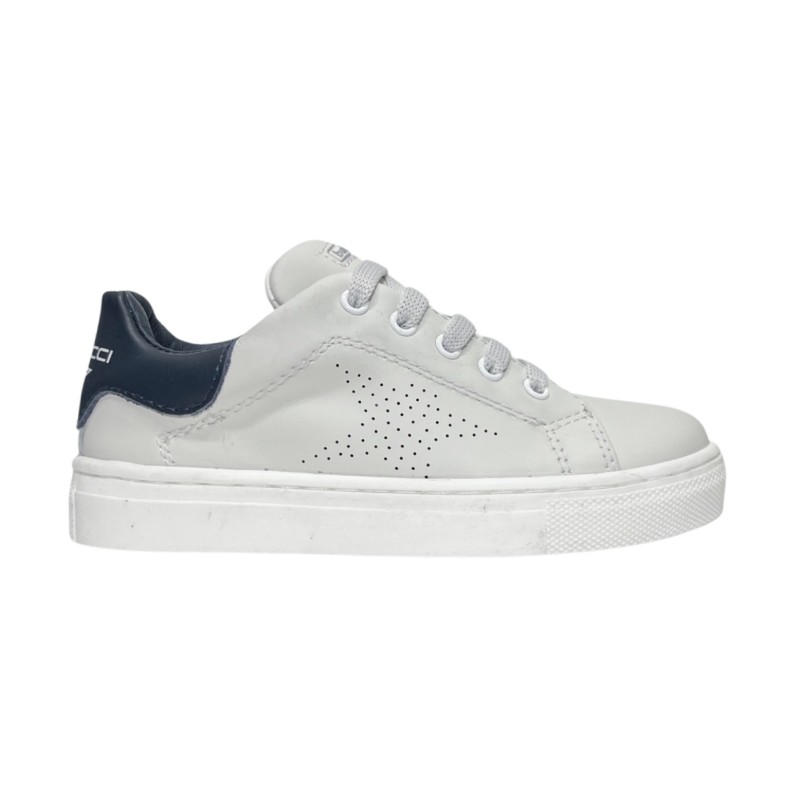 Balducci BUTT1833 sneakers bambino in pelle bianco/blu