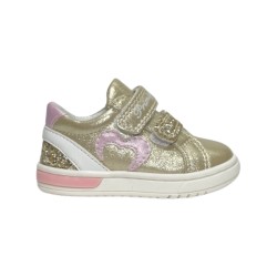 Primigi 5905200 sneakers bambina in pelle glitter platino