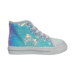 Primigi 5947222 sneakers bambina con paillettes bianco multicolor