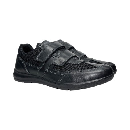 ENVAL SOFT 5708400 scarpe uomo in pelle rete nero