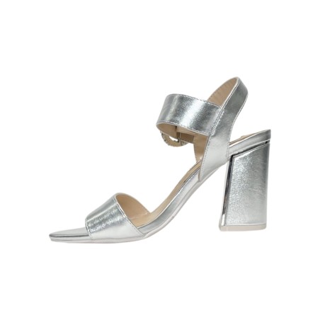 SOLO SOPRANI SOLO41SA 333 sandali donna con tacco in similpelle argento