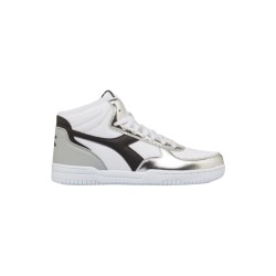 Diadora Raptor Mid Odissea WN C0516 sneakers donna in similpelle argento