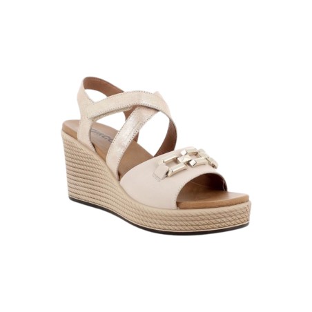 Igi&Co 5673822 sandali donna in pelle naturale panna