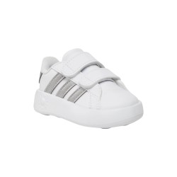 Adidas Grand Court 2.0 CF I ID5274 sneakers bambino in similpelle bianco 2