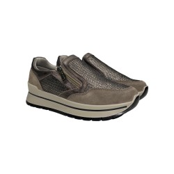 Igi&Co 6673744 slip on donna in camoscio color fango