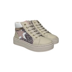 Balducci Kids KIAB1093 sneakers bambina in pelle beige
