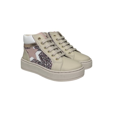 Balducci Kids KIAB1093 sneakers bambina in pelle beige