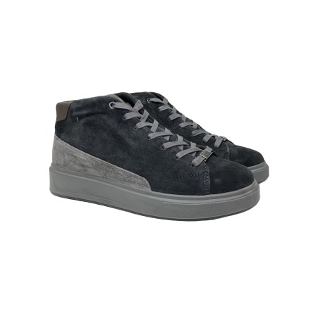 Igi&Co 6635322 sneakers uomo in camoscio blu notte