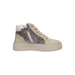 Balducci Kids KIAB1093 sneakers bambina in pelle beige 2