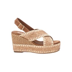 Xti 143821 sandali donna in tessuto taupe