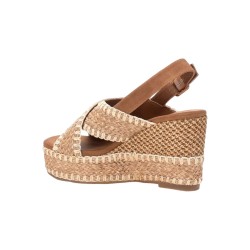 Xti 143821 sandali donna in tessuto taupe 2