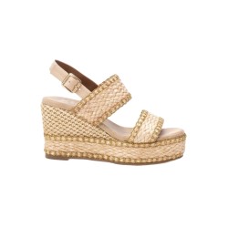 Xti 143820 sandali donna in tessuto taupe