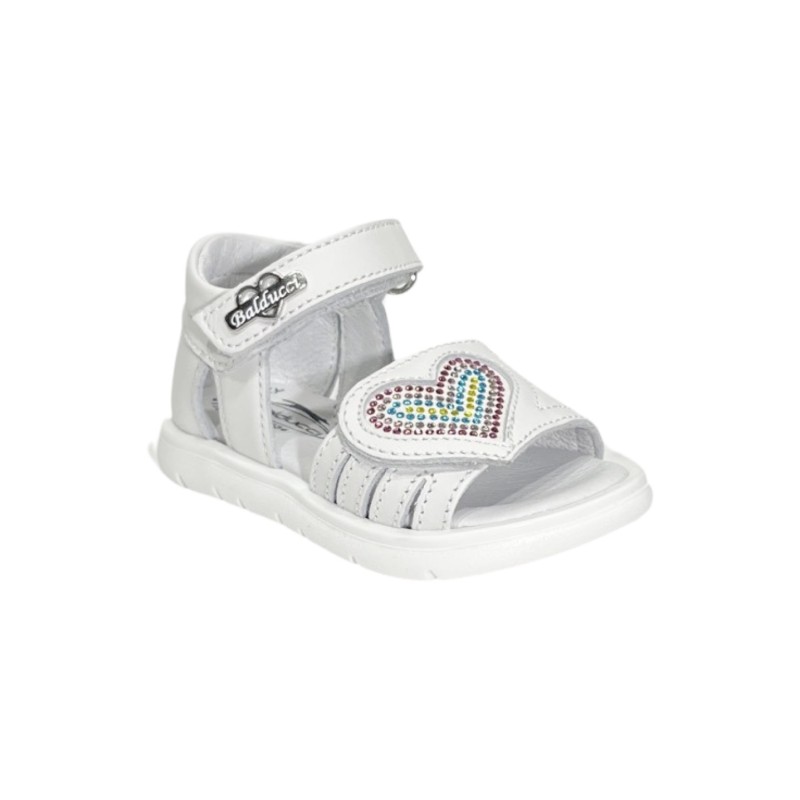 BALDUCCI CITA6460 sandali bambina in pelle bianco