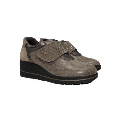 Enval Soft 6764922 sneakers donna linea comoda in pelle scamosciato taupe