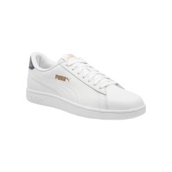 Puma Smash v2 L 365215 35 sneakers uomo in pelle bianco e blu 2