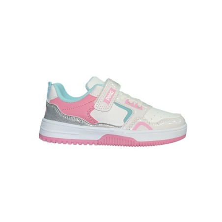 Primigi 6968011 sneakers bambina in similpelle bianco rosa