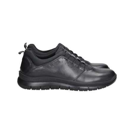 Enval Soft 6722500 slip on uomo linea comoda in pelle nappa soft nero