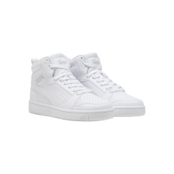 Puma Rebound V6 Mid Jr 393831 05 sneakers sportive unisex in total white