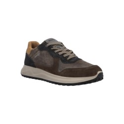Igi&Co 6638511 sneakers uomo in camoscio e pelle castagno
