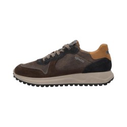 Igi&Co 6638511 sneakers uomo in camoscio e pelle castagno 2