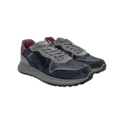 Igi&Co 6638500 sneakers uomo in pelle e camoscio blu notte
